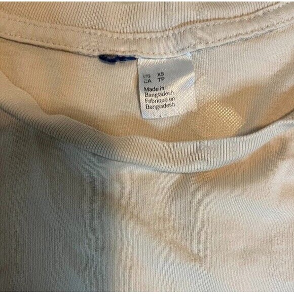 Women's T-shirt SZ XS Cream Skull Roses "Losing My Mind" Funny Whimsigoth Casual - Picture 3 of 5